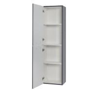 Пенал Cezares Eco-1500-2A-SC-GR-P, 40 см, подвесной, grafito