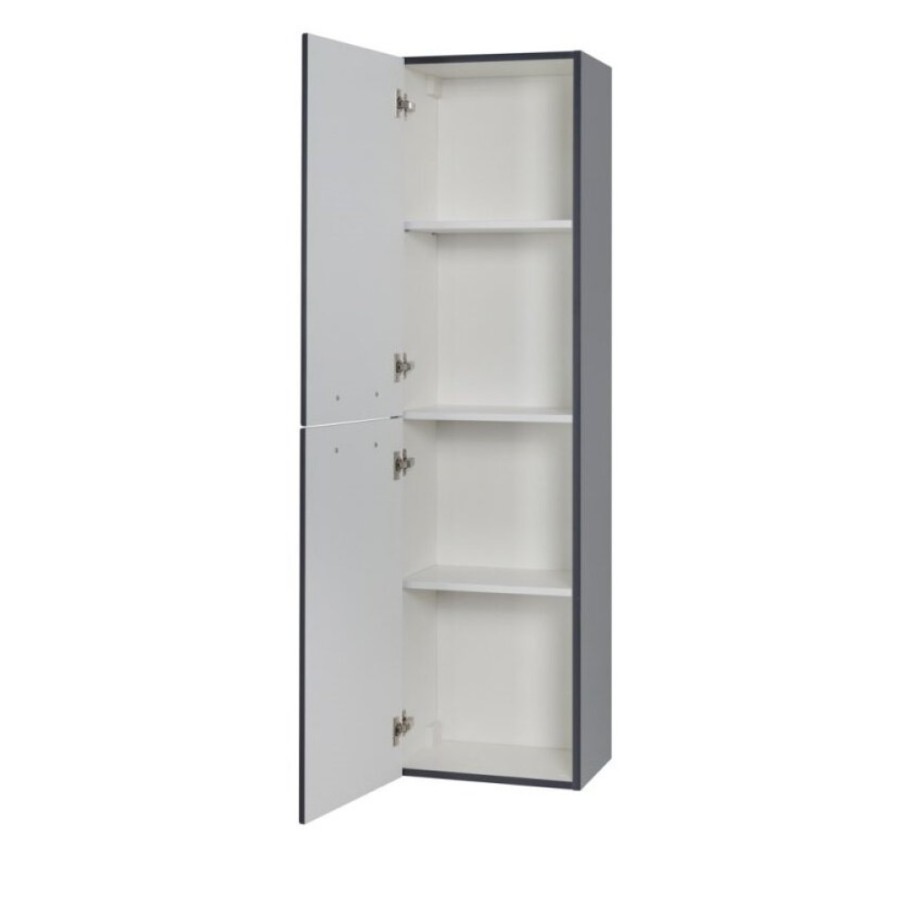 Пенал Cezares Eco-1500-2A-SC-GR-P, 40 см, подвесной, grafito