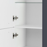 Пенал Cezares Eco-1500-2A-SC-GR-P, 40 см, подвесной, grafito