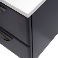 Тумба под раковину Cezares Eco-750-2C-SO-GR-P, 75 см, подвесная, grafito