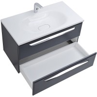 Тумба под раковину Cezares Eco-750-2C-SO-GR-P, 75 см, подвесная, grafito