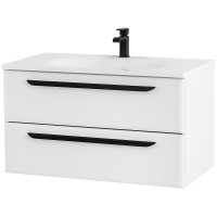 Тумба под раковину Cezares Eco-900-2C-SO-BO, 90 см, подвесная, bianco opaco