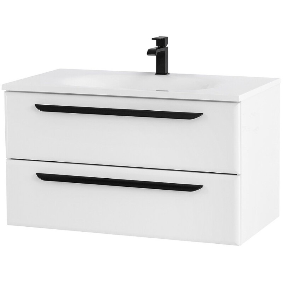 Тумба под раковину Cezares Eco-900-2C-SO-BO, 90 см, подвесная, bianco opaco