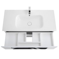 Тумба под раковину Cezares Eco-Cer-1000-2C-SO-BL, 100 см, подвесная, bianco lucido