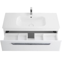 Тумба под раковину Cezares Eco-Cer-1000-2C-SO-BL, 100 см, подвесная, bianco lucido