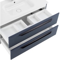 Тумба под раковину Cezares Eco-Cer-1200-2C-SO-GR-P, 120 см, подвесная, grafito