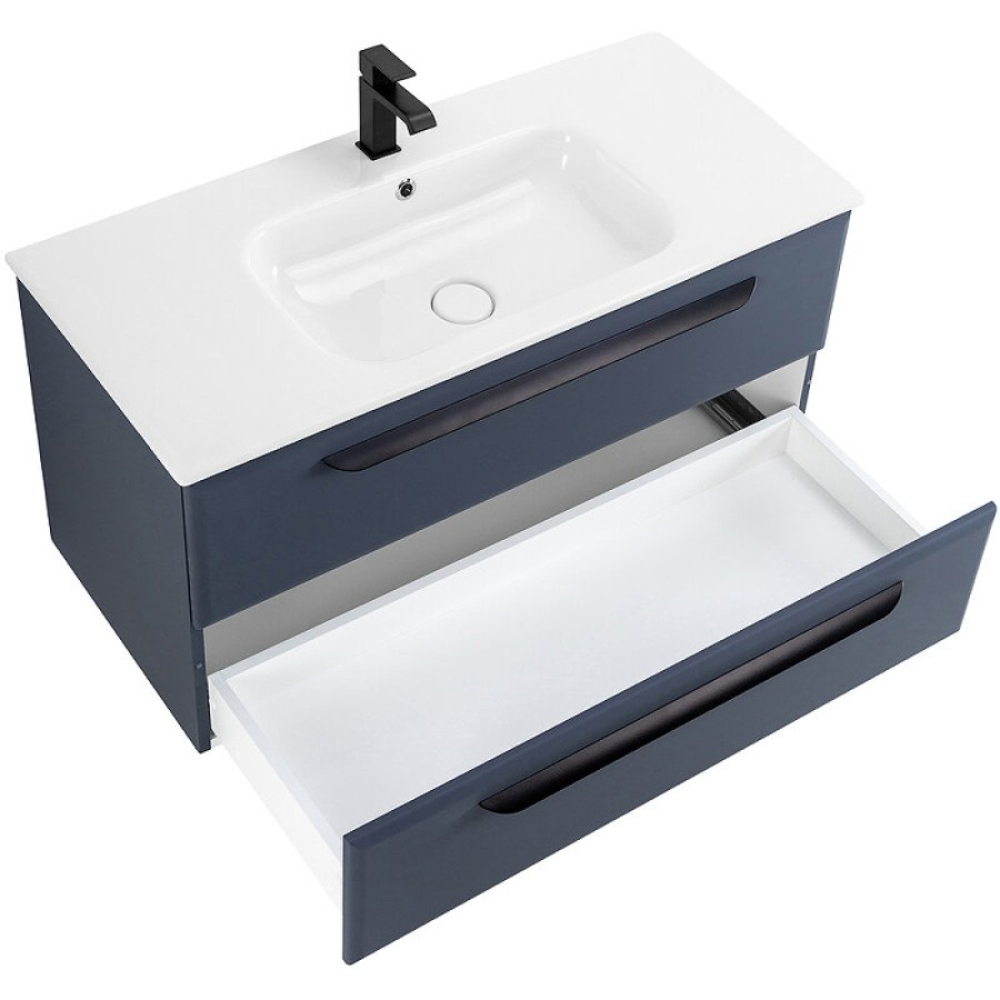 Тумба под раковину Cezares Eco-Cer-1200-2C-SO-GR-P, 120 см, подвесная, grafito