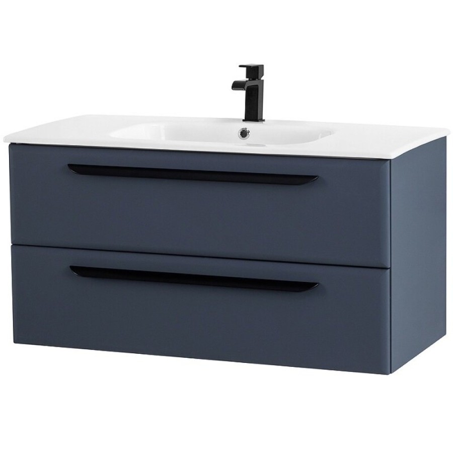 Тумба под раковину Cezares Eco-Cer-1200-2C-SO-GR-P, 120 см, подвесная, grafito
