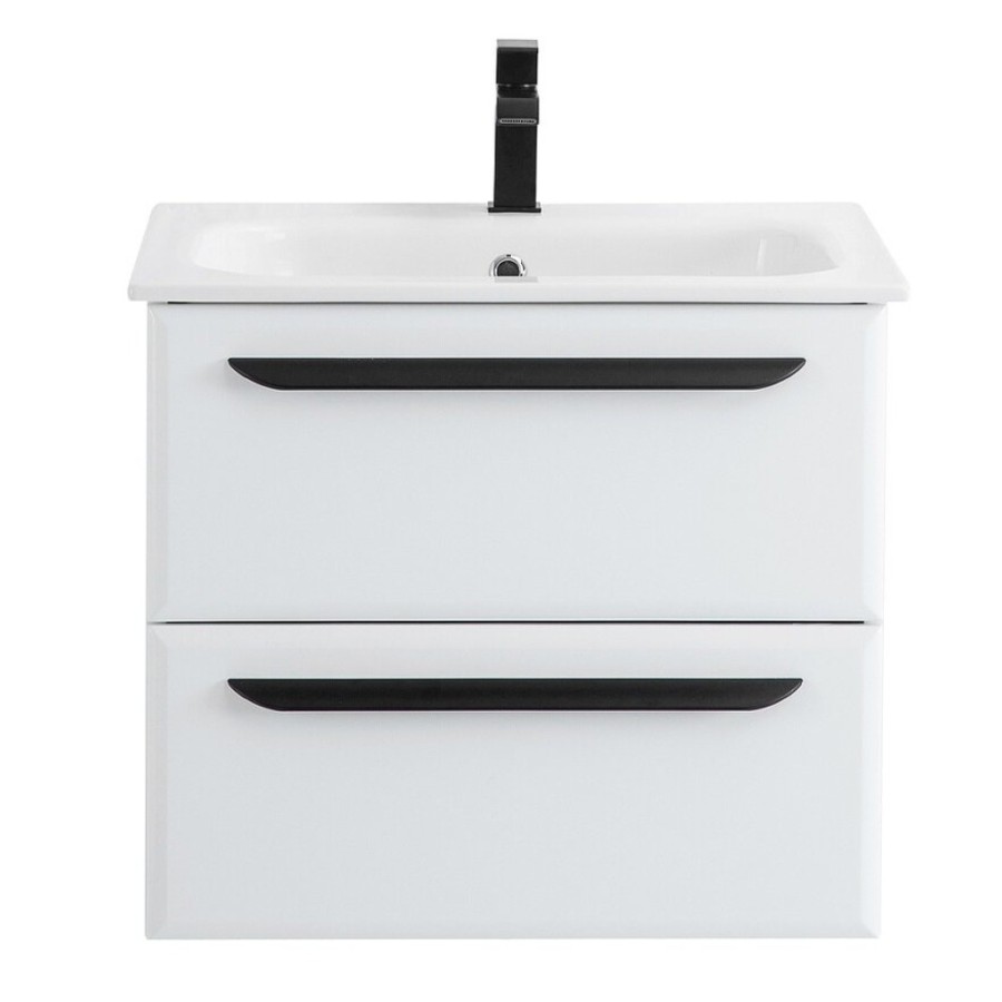 Тумба под раковину Cezares Eco-CER-600-2C-SO-BO, 60 см, подвесная, bianco opaco