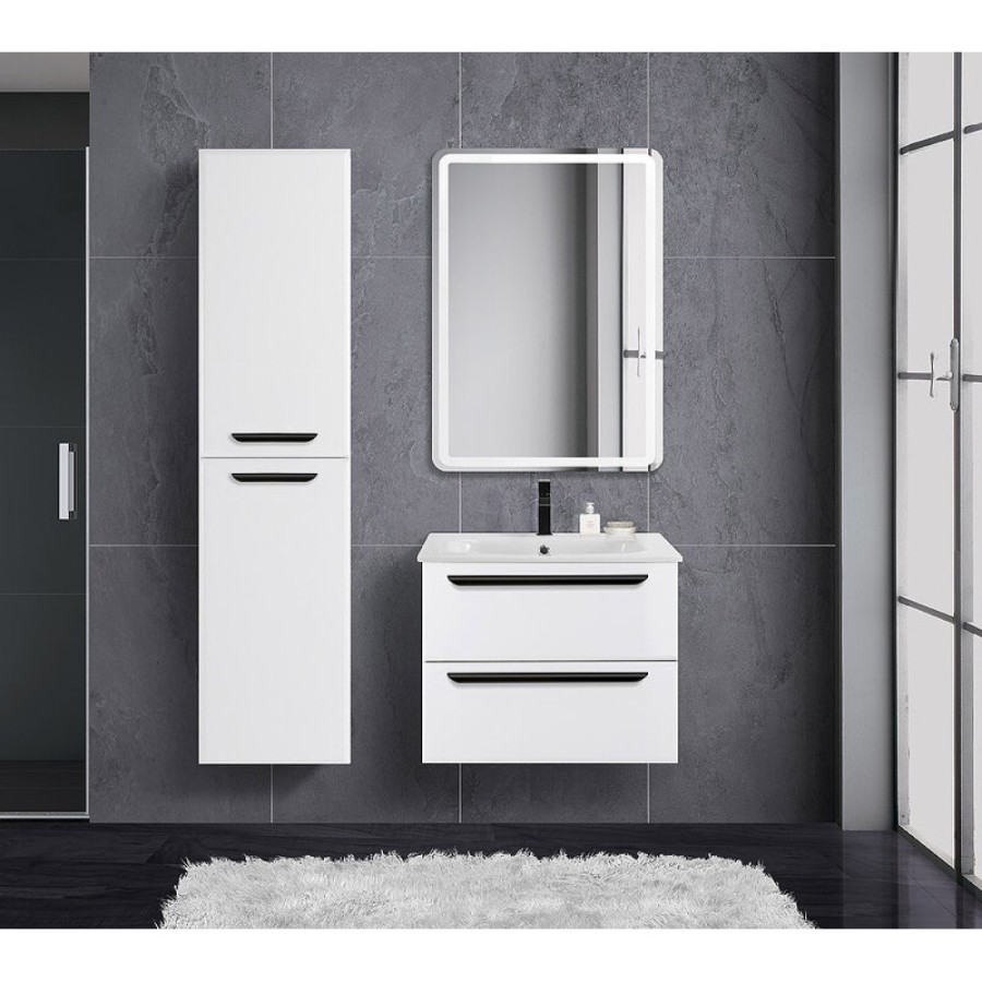 Тумба под раковину Cezares Eco-CER-600-2C-SO-BO, 60 см, подвесная, bianco opaco