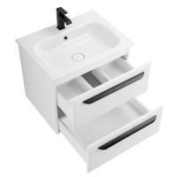 Тумба под раковину Cezares Eco-CER-600-2C-SO-BO, 60 см, подвесная, bianco opaco