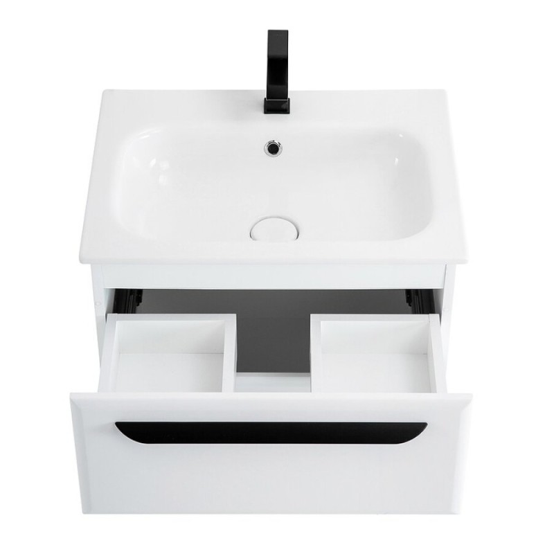 Тумба под раковину Cezares Eco-CER-600-2C-SO-BO, 60 см, подвесная, bianco opaco
