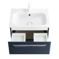 Тумба под раковину Cezares Eco-CER-600-2C-SO-GR-P, 60 см, подвесная, grafito