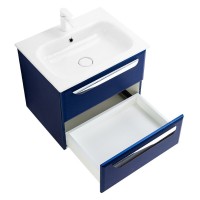 Тумба под раковину Cezares Eco-Cer-600-2C-SO-SPF-P, 60 см, подвесная, sapfiro