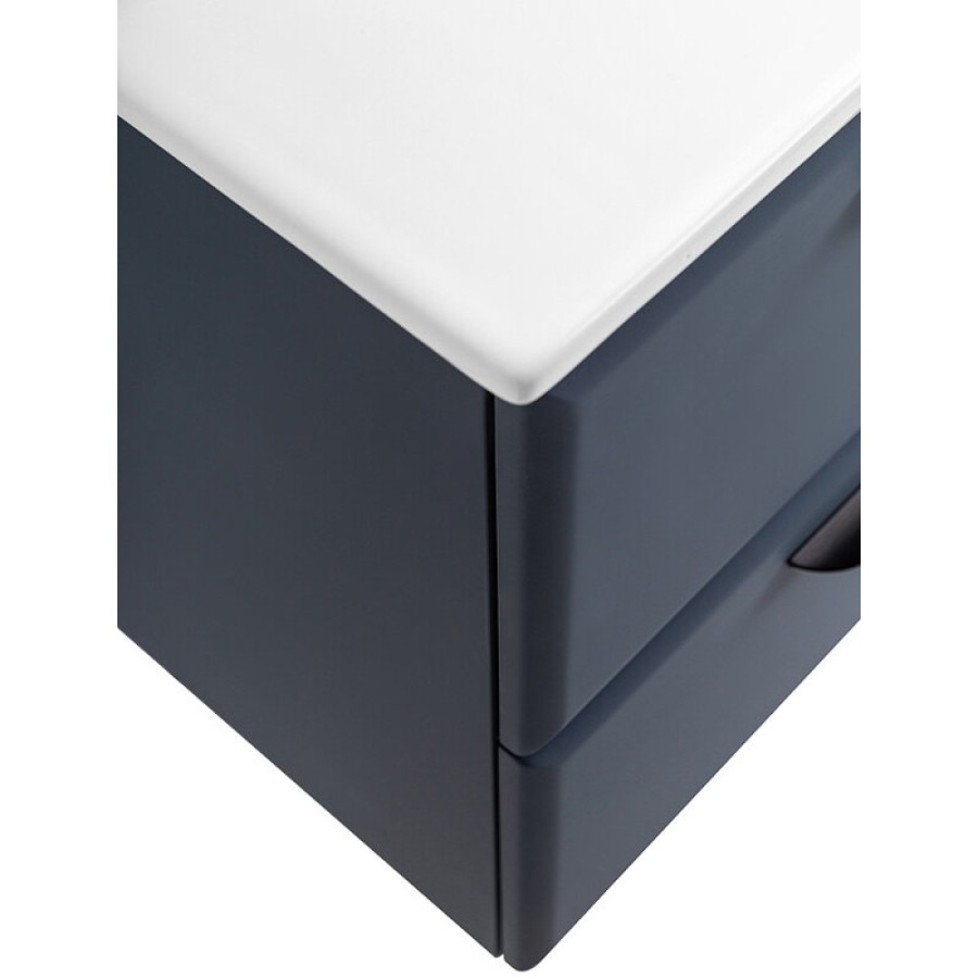 Тумба под раковину Cezares Eco-CER-800-2C-SO-GR-P, 80 см, подвесная, grafito