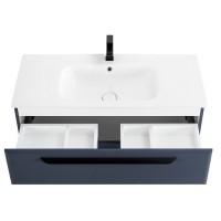 Тумба под раковину Cezares Eco-CER-800-2C-SO-GR-P, 80 см, подвесная, grafito