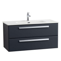 Тумба под раковину Cezares Eco-Cer-N-1000-2C-SO-GR-P, 100 см, подвесная, Grafito