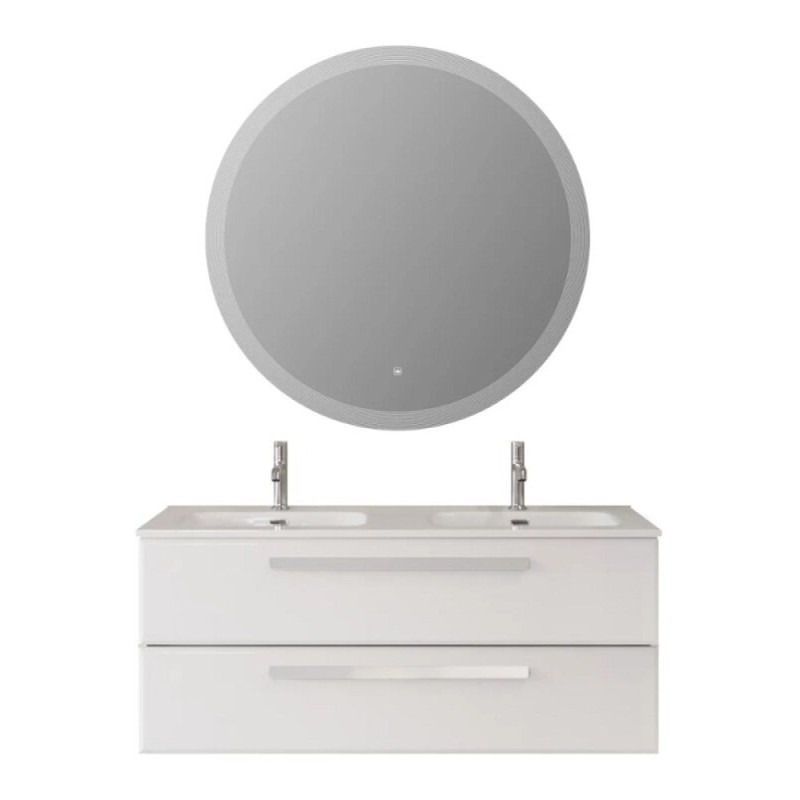 Тумба под раковину Cezares Eco-Cer-N-1200-2C-SO-2-BL, 120 см, подвесная, Bianco Lucido