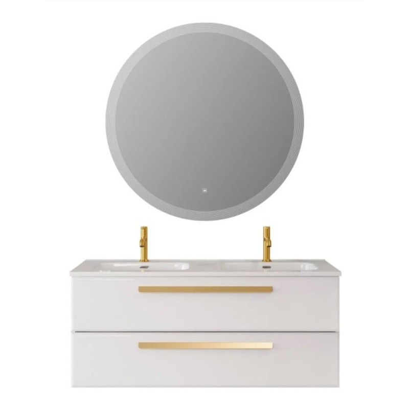 Тумба под раковину Cezares Eco-Cer-N-1200-2C-SO-2-BL, 120 см, подвесная, Bianco Lucido