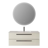Тумба под раковину Cezares Eco-Cer-N-1200-2C-SO-AS-P, 120 см, подвесная, альпака брашированная