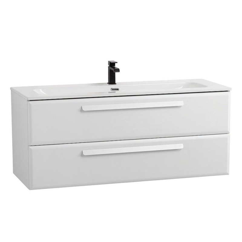 Тумба под раковину Cezares Eco-Cer-N-1200-2C-SO-BL, 120 см, подвесная, Bianco Lucido