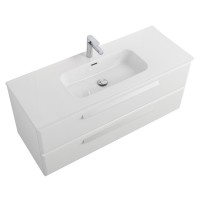 Тумба под раковину Cezares Eco-Cer-N-1200-2C-SO-BL, 120 см, подвесная, Bianco Lucido