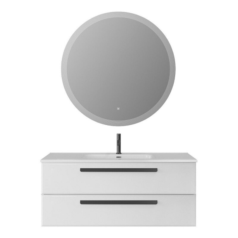 Тумба под раковину Cezares Eco-Cer-N-1200-2C-SO-BL, 120 см, подвесная, Bianco Lucido
