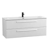 Тумба под раковину Cezares Eco-Cer-N-1200-2C-SO-BO, 120 см, подвесная, Bianco Opaco
