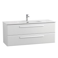 Тумба под раковину Cezares Eco-Cer-N-1200-2C-SO-BO, 120 см, подвесная, Bianco Opaco