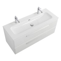 Тумба под раковину Cezares Eco-Cer-N-1200-2C-SO-BO, 120 см, подвесная, Bianco Opaco
