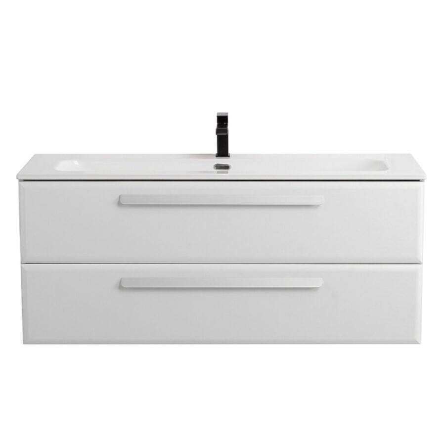 Тумба под раковину Cezares Eco-Cer-N-1200-2C-SO-BO, 120 см, подвесная, Bianco Opaco