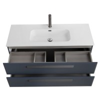 Тумба под раковину Cezares Eco-Cer-N-1200-2C-SO-GR-P, 120 см, подвесная, Grafito