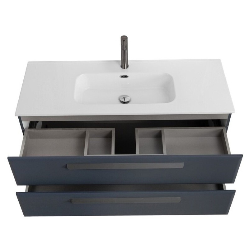 Тумба под раковину Cezares Eco-Cer-N-1200-2C-SO-GR-P, 120 см, подвесная, Grafito