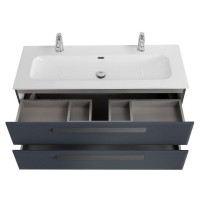 Тумба под раковину Cezares Eco-Cer-N-1200-2C-SO-GR-P, 120 см, подвесная, Grafito