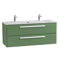 Тумба под раковину Cezares Eco-Cer-N-1200-2C-SO-PS-P, 120 см, подвесная, фисташковый софт