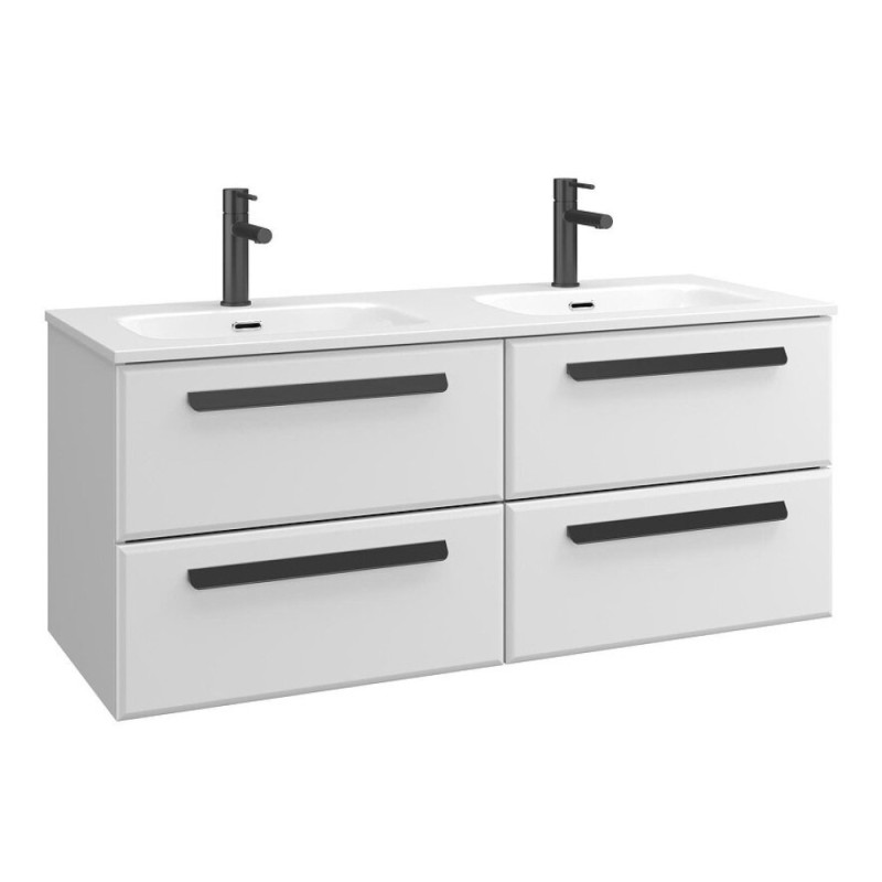 Тумба под раковину Cezares Eco-Cer-N-1200-4C-SO-2-BL, 120 см, подвесная, Bianco Lucido