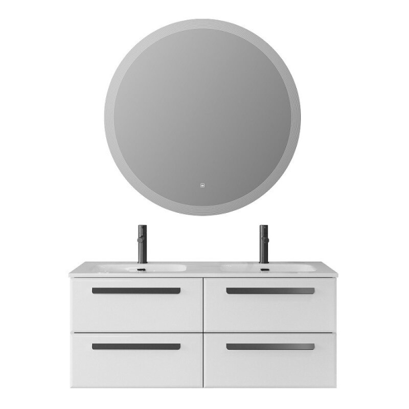 Тумба под раковину Cezares Eco-Cer-N-1200-4C-SO-2-BL, 120 см, подвесная, Bianco Lucido