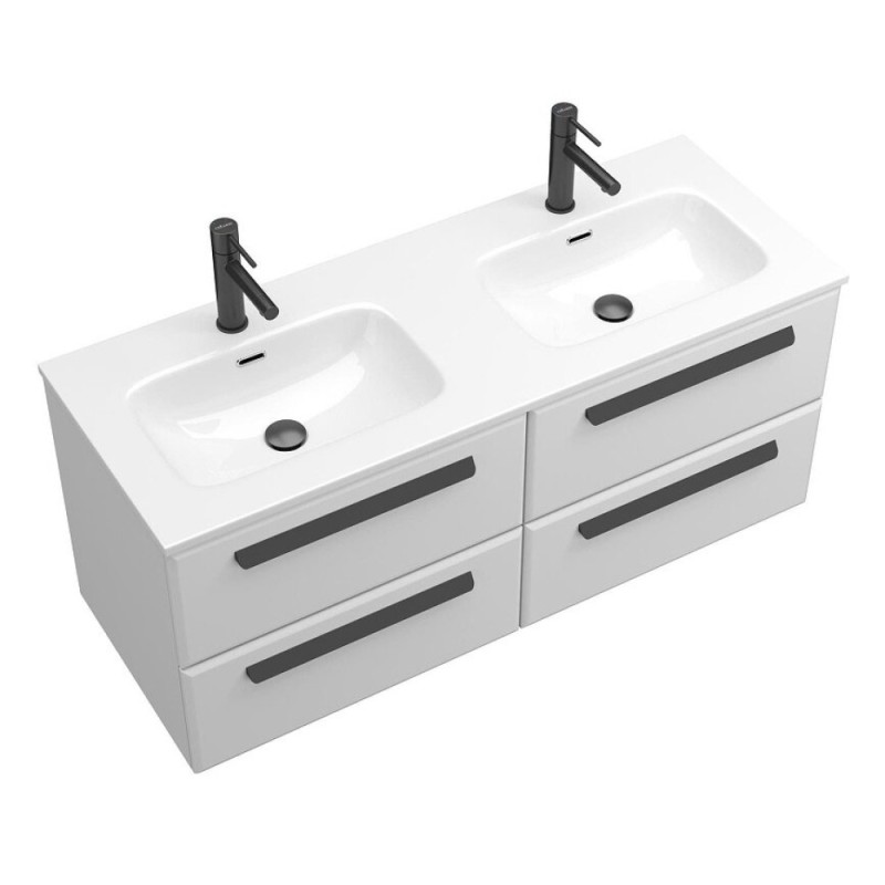 Тумба под раковину Cezares Eco-Cer-N-1200-4C-SO-2-BL, 120 см, подвесная, Bianco Lucido