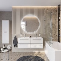 Тумба под раковину Cezares Eco-Cer-N-1200-4C-SO-2-BL, 120 см, подвесная, Bianco Lucido