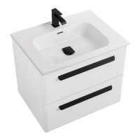 Тумба под раковину Cezares Eco-Cer-N-600-2C-SO-BL, 60 см, подвесная, Bianco Lucido
