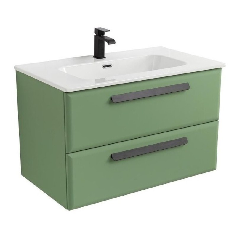 Тумба под раковину Cezares Eco-Cer-N-800-2C-SO-PS-P, 80 см, подвесная, фисташковый софт