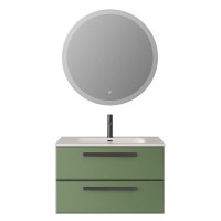 Тумба под раковину Cezares Eco-Cer-N-800-2C-SO-PS-P, 80 см, подвесная, фисташковый софт