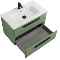 Тумба под раковину Cezares Eco-Cer-N-800-2C-SO-PS-P, 80 см, подвесная, фисташковый софт