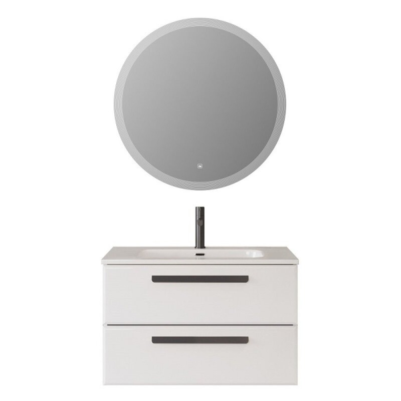 Тумба под раковину Cezares Eco-Cer-N-900-2C-SO-BL, 90 см, подвесная, Bianco Lucido