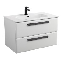 Тумба под раковину Cezares Eco-Cer-N-900-2C-SO-BL, 90 см, подвесная, Bianco Lucido