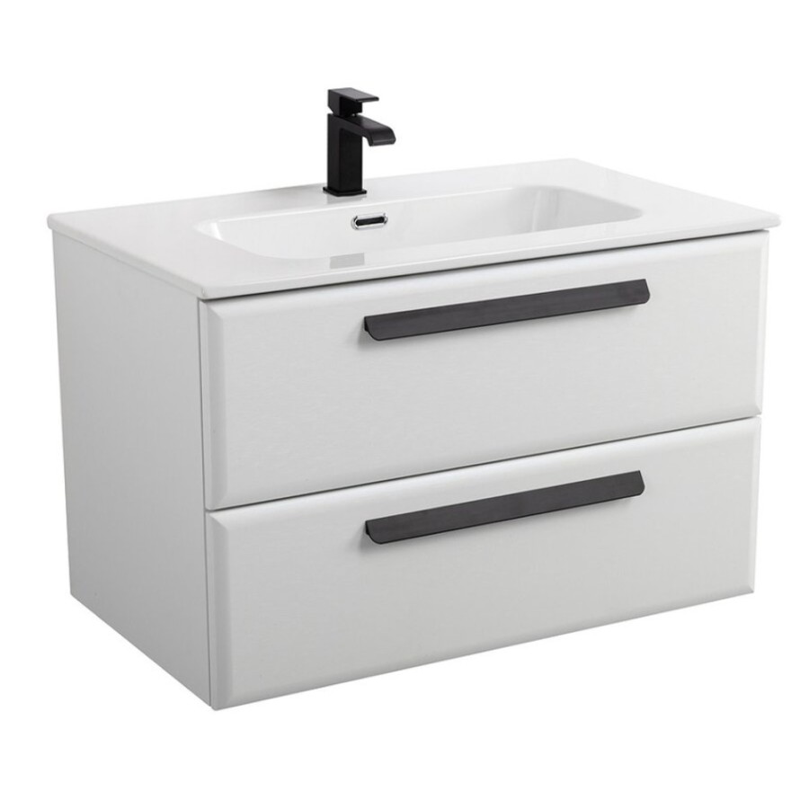 Тумба под раковину Cezares Eco-Cer-N-900-2C-SO-BL, 90 см, подвесная, Bianco Lucido