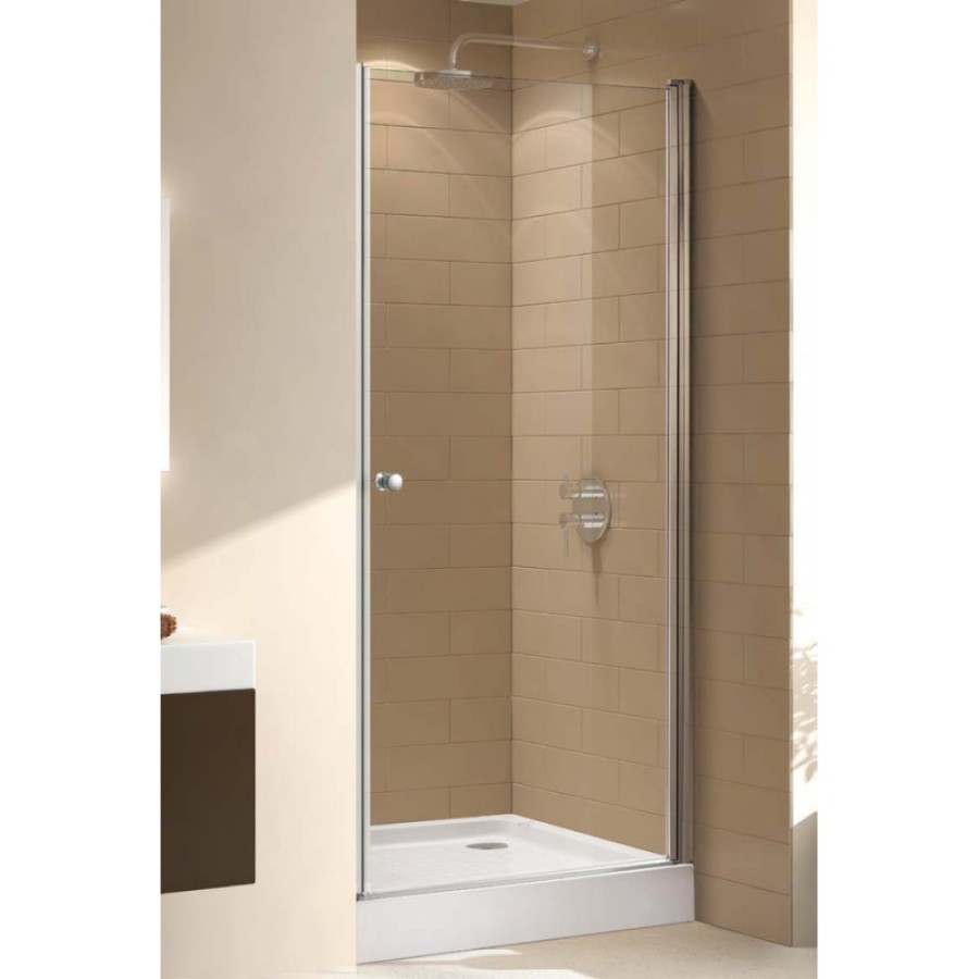 Душевая дверь Cezares ECO-O-B-1-85-P-Cr, 85 см, стекло рифленое, профиль хром