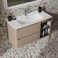 Тумба с раковиной Iddis Edifice EDI10C0i95K, 100 см, подвесная, капучино