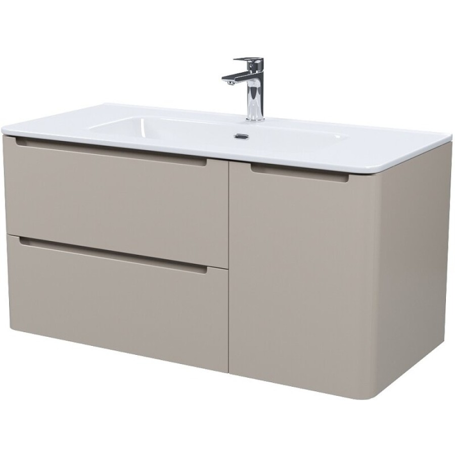 Тумба с раковиной Iddis Edifice EDI10C0i95K, 100 см, подвесная, капучино