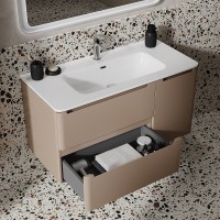 Тумба с раковиной Iddis Edifice EDI10C0i95K, 100 см, подвесная, капучино